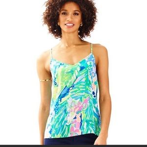 Lilly Pulitzer Dusk Racerback Silk Tank